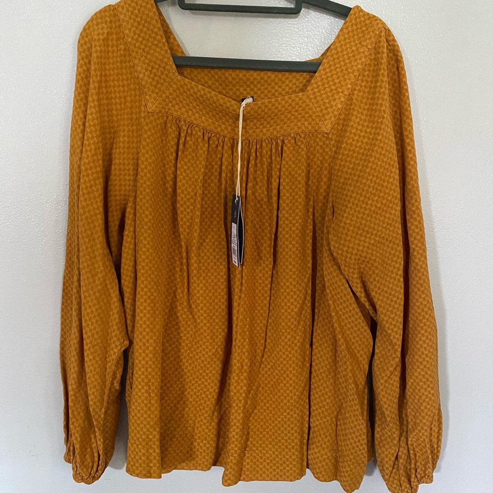 Mustard blouse